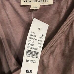 Pacsun La Hearts Crop Tank Top